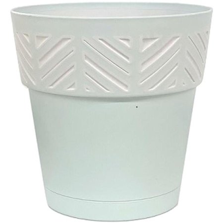 MARSHALL POTTERY 5.91 x 6 in. Deroma Resin Mosaic Planter, Mint 7009022